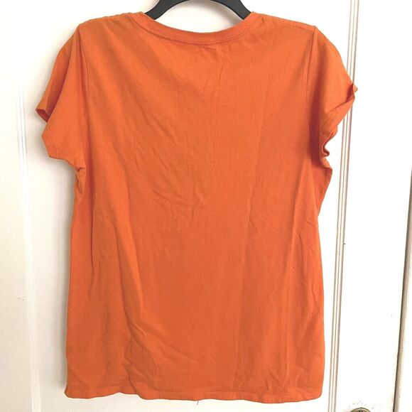 Witch Flying Over The Moon Halloween T-Shirt Sz L Womens Fun Fitted Tee Top - Picture 6 of 6